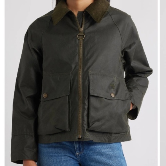 Unworn Barbour Croxdale Lightweight Waxed Cotton Jacket Archive Olive - Picture 1 of 14